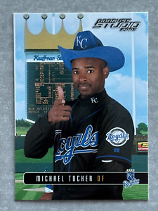 2003 Donruss MICHAEL TUCKER "Royals Blue Cowboy Hat" Funny Real Trading Card #42