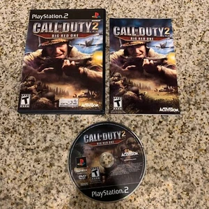 Call of Duty 2 Big Red One - Sony PlayStation 2 PS2 - Complete w/ Manual Tested - Picture 1 of 4