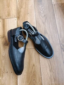 JIL SANDER BLACK LEATHER FLATS FITS SIZE 39 EU, 8 US, 6 UK - Picture 1 of 11