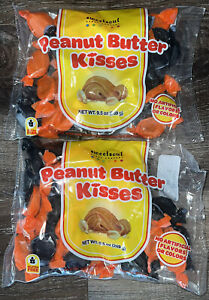 Peanut Butter Kisses ~ Candy Halloween 2-Bags 9.5 oz. Each ~ Expires 08/2024