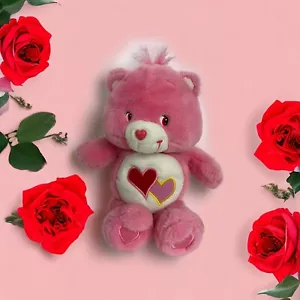 2003 Care Bears Love A Lot Bär spricht und bewegt singend Plüsch 13 Zoll funktioniert Teste - Bild 1 von 9