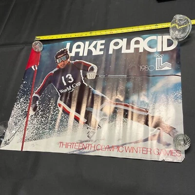 LAKE PLACID 1980 OLYMPICS POSTER 1979 STUDIO ONE 21x28" P2 Unused - Image 1 of 4