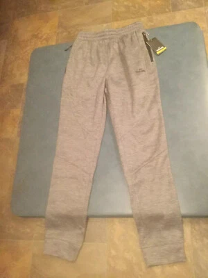 Spalding Men's S Gray Jogger Sweatpants With Zipper Pockets NWT $45 NEW - Image 1 of 4