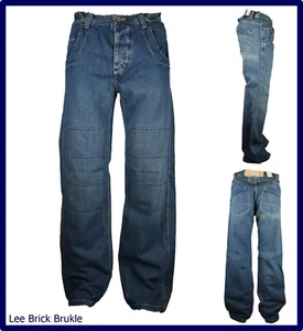 jeans lee da uomo larghi toppe denim con gamba larga hip hop baggy w32 w33 w34 - Picture 1 of 9