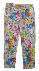 Aeropostale Cropped-Jeggings Damen Lola Blumenmuster neu mit Etikett #0228 - Bild 1 von 3