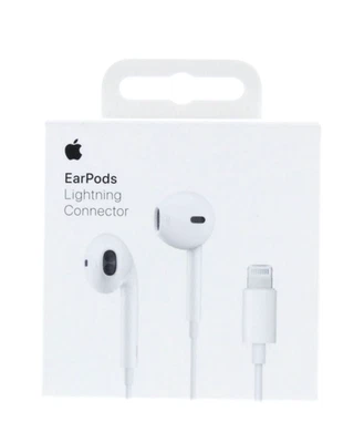 Apple EarPods 8 Pin Connector Headphones A1748 MMTN2AM/A Authentic NEW - Image 1 of 3