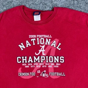 Step Ahead T-Shirt Herren L rot 2009 Alabama Crimson Tide National Champs - Bild 1 von 7