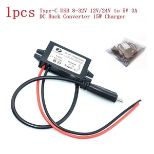 Typ C USB 8-32V 12V 24V Sich 5V 3A Dc Step-Down Konverter 15W Ladegerät P Supply - Bild 1 von 5