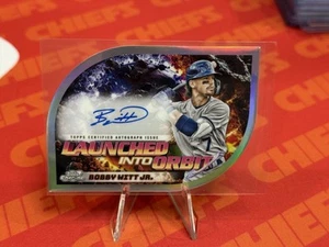 Autógrafo Topps Cosmic Chrome 2024 lanzado en órbita Bobby Witt Jr. - Imagen 1 de 2
