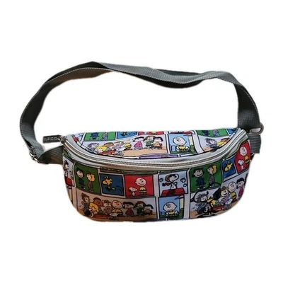 Peanuts Comic Strip Fanny Pack Waist Crossbody Bag Snoopy Charlie Brown - Image 1 of 4