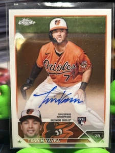 2023 Topps Chrome Update Terrin Vavra Auto RC Rookie #RA-TV Orioles - Picture 1 of 3