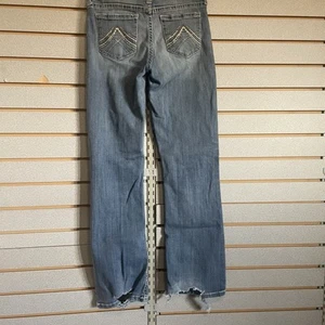 Ariat Girls Western Cowgirl Rodeo Jeans Size 16 REAL Denim Bootcut Flawed - Picture 1 of 8