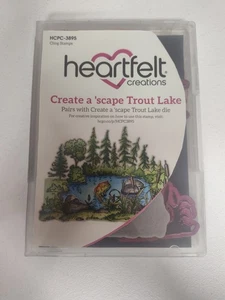 Heartfelt Creations Create A Scape Forelle Lake Cling Stempel & dekorative Stanzen  - Bild 1 von 6