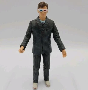 Dr Who 10th Tenth Doctor David Tennant mit 3D Brille BBC 2004 5,5" Actionfigur - Bild 1 von 5