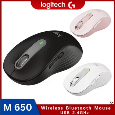 Logitech Signature M650 Wireless Funkmaus Weiß Leise Klicks Anpassbare Tasten - Bild 1 von 4