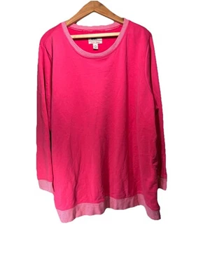 Sudadera Lands End Serious Mujer Talla 3X 24wx26W Rosa Foto 1 de 4