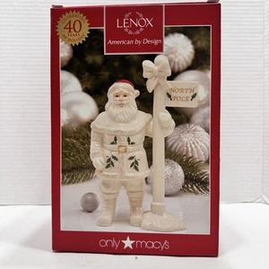 Lenox Holiday North Pole Santa Porzellan Figur in Box 40th Anniversary Macy’s - Bild 1 von 7