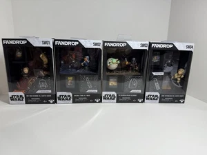 FANDROP Star Wars Diorama Set SW01 SW02 SW03 SW04 Obi-Wan, Vader, Ahsoka, Grogu - Picture 1 of 17