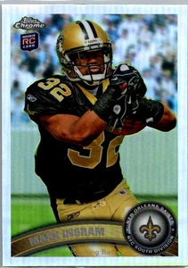 2011 Topps Chrome Refractor Mark Ingram New Orleans Saints #50 RC - Bild 1 von 2