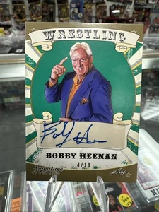 Bobby "The Brain" Heenan 2016 Leaf Wrestling Blue Ink Autographed Card HOF /10 - Picture 1 of 2