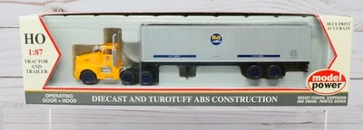 Model Power 15001, B&O Railroad Trailer Truck, Kenworth Tractor, HO Scale - Image 1 of 4