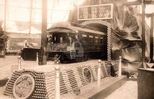 San Bernardino National Orange Show Santa Fe Eisenbahn RPPC Foto Postkarte KOPIE - Bild 1 von 2