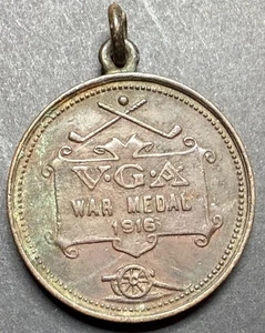 VGA Victorian Golf Club Association Medalla Otorgada Plante 1916 Primera Guerra Mundial Australia - Imagen 1 de 2
