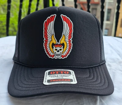 The Warriors Skull  Trucker Hat Snapback 70s Crime Movie Cap NYC Gang - Image 1 of 2