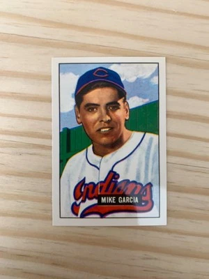 1986 Card Collectors Company '51 Bowman Reprints #150 Mike Garcia - INDIANS - Image 1 of 2