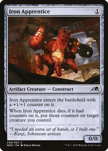 MTG Magic NEO Kamigawa Neon Dynasty - 1x EN NM 248 C Iron Apprentice - Picture 1 of 1