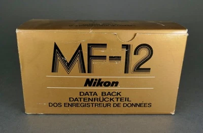 New In Box Vintage Nikon FE-FM MF-12 Data Back pieza de impresión de datos Foto 1 de 4