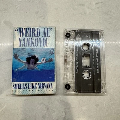 Weird Al Yankovic Smells Like Nirvana & Waffle King Cassette Single TESTED 1992 - Image 1 of 3