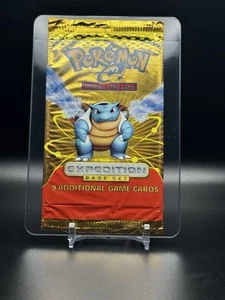 Pokémon 2002 Expedition Booster Pack GEÖFFNET Blastoise LEER Verpackung - ohne Karten - Bild 1 von 3