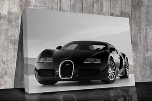Bugatti Veyron Super Coche Impresiones Lona Arte Pared Enmarcado o Impreso Solo - Imagen 1 de 6