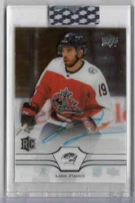 2020-21 Clear Cut Liam Foudy RC #CC-LF Blue Jackets Base Rookie Auto - Image 1 of 2