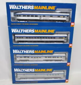 Walthers HO Scale VIA Canada Budd 85' Passenger Car Set Dome Observation NOS - Picture 1 of 18