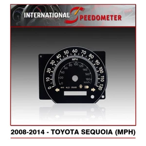 Speedometer Faceplate Fits a 2008 to 2014 Toyota Sequoia (MPH) - Picture 1 of 2
