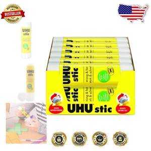 12pk 40g Glue Sticks - Unique Screw Cap, Dries Clear for Classroom & Workplace - Picture 1 of 10