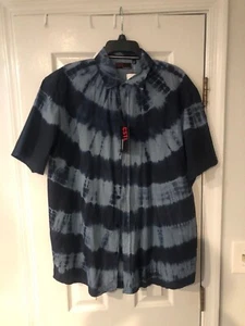NWT CSTL Mens Tie Dye Button Front Shirt Sleeve Shirt - Size XL - Picture 1 of 3