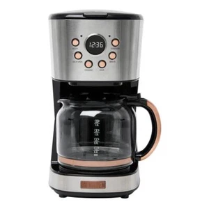 HADEN Drip Coffee Maker 12-Cup Steel Copper Retro Style w/ Control Timer Gray - Picture 1 of 9