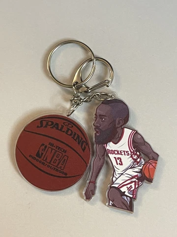 James Harden Houston Rockets Jersey Acrylic Keychain NBA Basketball Cover