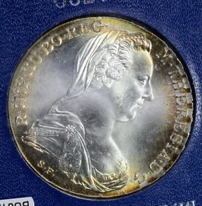 BU0123 Austria Thaler silver Maria Teresa restrike stunning toning! combine shi - Picture 1 of 2