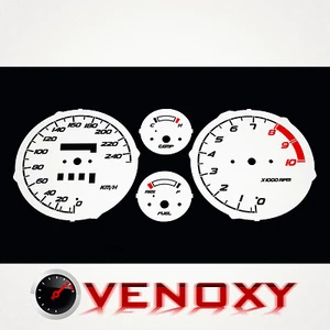 Honda ST 1100 Pan European 1990-2002 KM/H Aftermarket White Gauge Faces - Picture 1 of 1