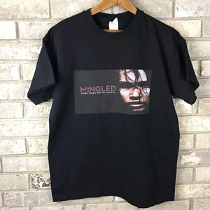 Camiseta Negra The Mangled Movie Promo Talla Mediana Rara Única Gráfica Terror  - Imagen 1 de 7