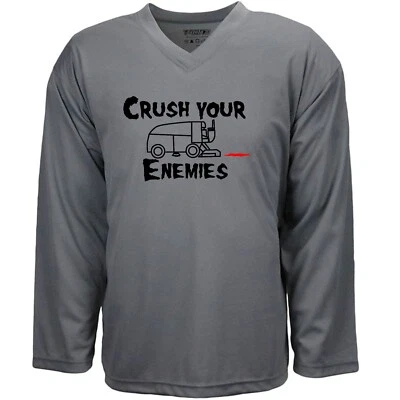 Camiseta deportiva de hockey sobre hielo Crush Your Enemies ¡Nueva! Envío gratis Foto 1 de 4
