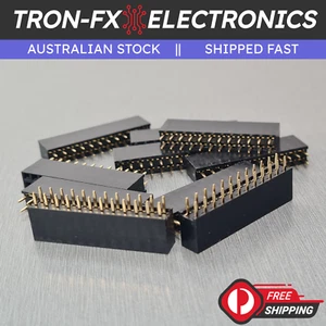 10PCS 12 Pin Dual Row Female Header Socket 2.54mm Pitch Double Row 2x12 - Picture 1 of 5