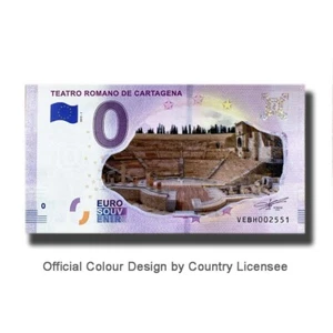 Euro Souvenir Spanien 2019-1 VEBH Teatro Romano DeCartagena Farbe Souvenirscheine - Bild 1 von 3
