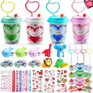 24Pcs Valentines Day Gifts for Kids-Valentines Day Cards for Kids School Classro - Picture 1 of 12