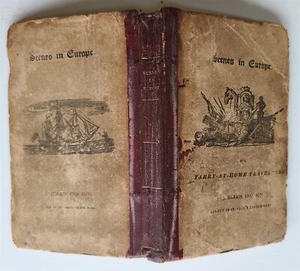 1823 SCENES in EUROPE antique illustrated CHILDRENS BOOK - Picture 1 of 19