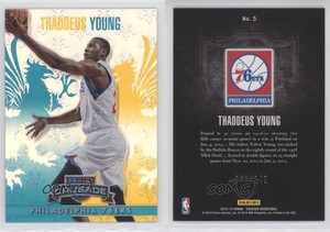 2013-14 Panini Crusade Crusade Teal /249 Thaddeus Young #5